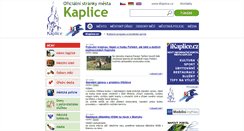 Desktop Screenshot of mestokaplice.cz
