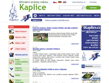 Tablet Screenshot of mestokaplice.cz